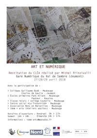 Art et Numérique - Michel Prinz'ivalli. Du 27 au 29 avril 2018 à Jeumont. Nord. 